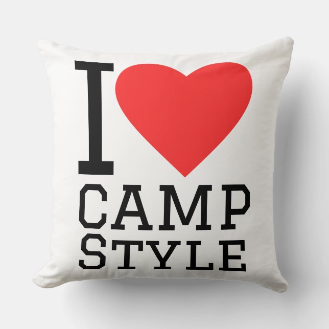 Jag älskar camp stil  kudde (Framsida)