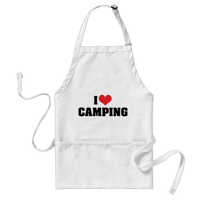 Jag älskar camping förkläde (Framsidan)