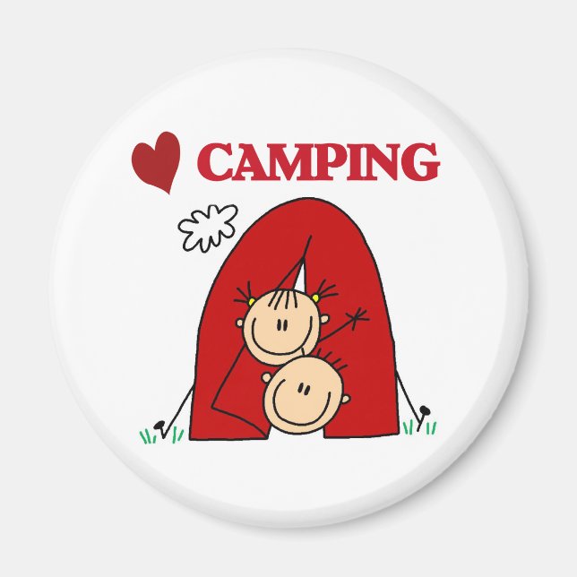 Jag älskar camping magnet (Framsidan)
