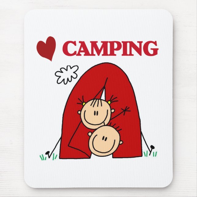 Jag älskar camping musmatta (Framsidan)