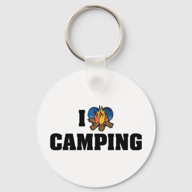 Jag älskar camping nyckelring (Framsida)