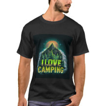 Jag älskar camping t-shirt – Utomhus tee för campa