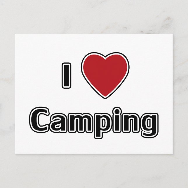 Jag älskar Camping Vykort (Framsida)