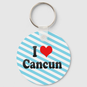 Jag älskar Cancun, Mexico Nyckelring