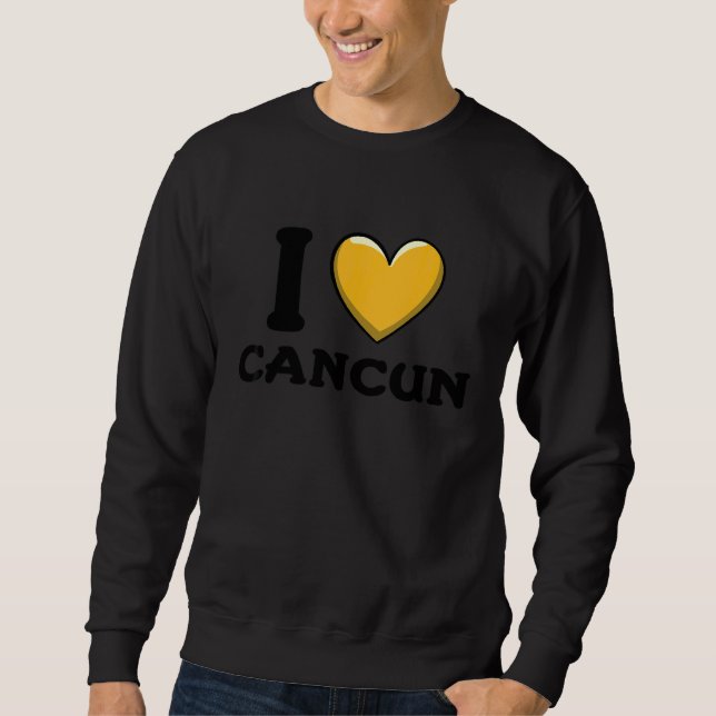 Jag älskar Cancun Mexiko 6 Lång Ärmad Tröja (Framsida)