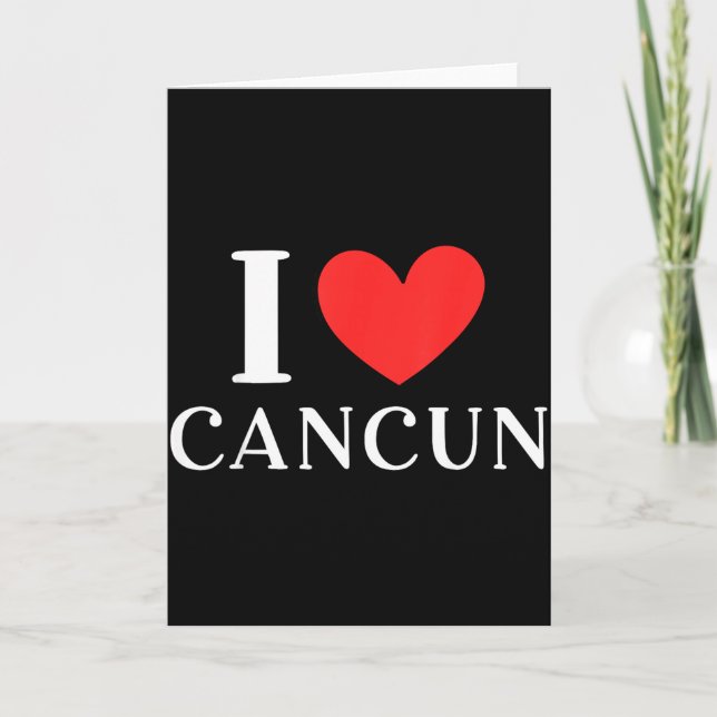 Jag älskar Cancun Mexiko Semester _3  Kort (Framsida)