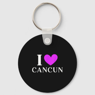 Jag älskar Cancun Mexiko Semester Nyckelring