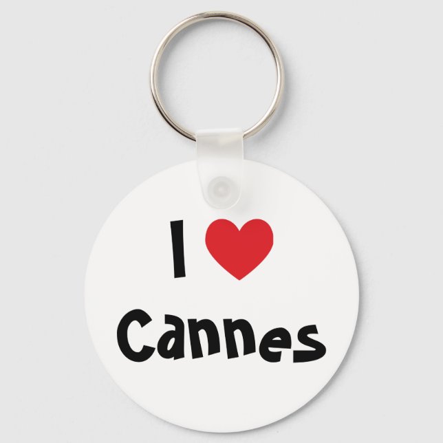 Jag älskar Cannes Nyckelring (Framsida)