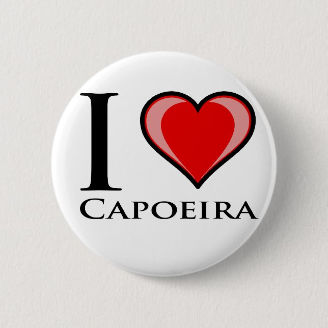 Jag älskar Capoeira Knapp (Framsida)