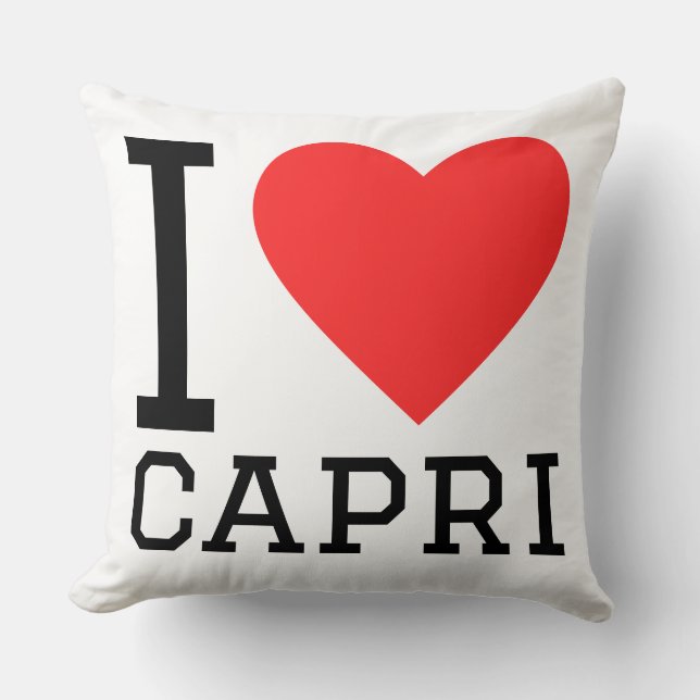 Jag älskar capri kudde (Framsida)