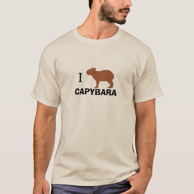 Jag älskar capybaraen t shirt (Framsida)