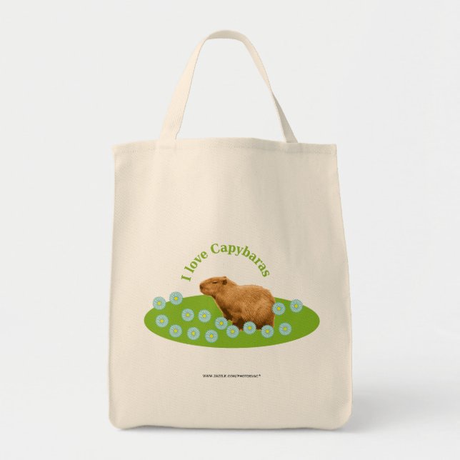 Jag älskar Capybaror Tygkasse (Framsidan)
