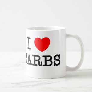 Jag älskar CARBS (mat) Kaffemugg