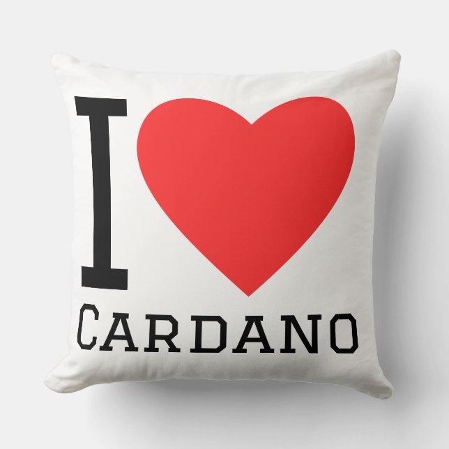 Jag älskar Cardano  Kudde (Framsida)