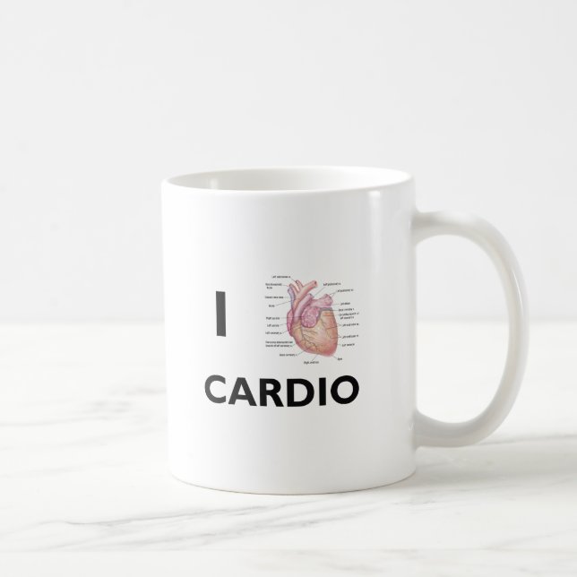 Jag älskar Cardio Kaffemugg (Höger)