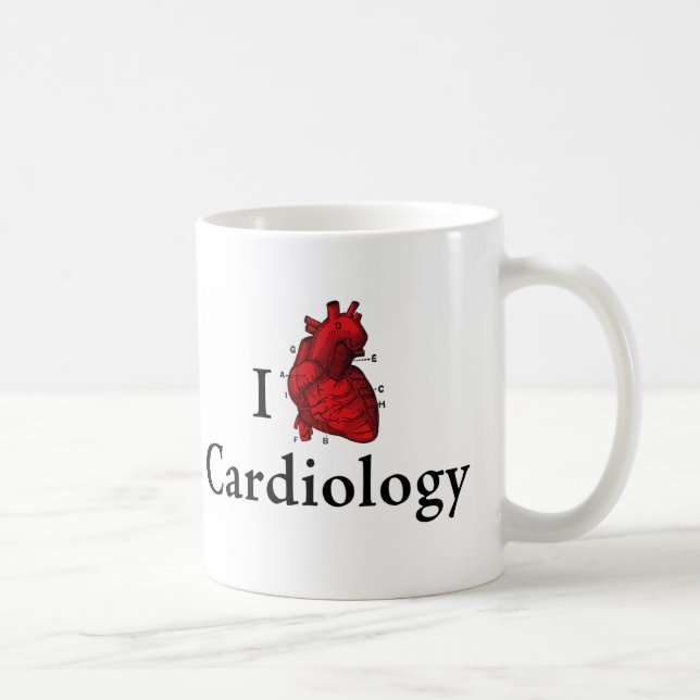 Jag älskar cardiology kaffemugg (Höger)