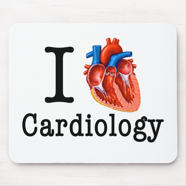 Jag älskar Cardiology Musmatta (Framsidan)