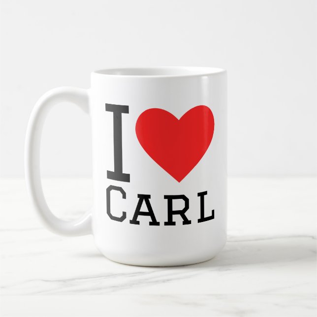 Jag älskar carl kaffemugg (Vänster)