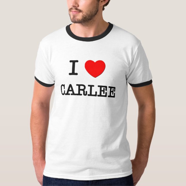 Jag älskar Carlee T-shirt (Framsida)