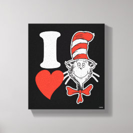 Jag älskar Cat in the Hat Canvastryck
