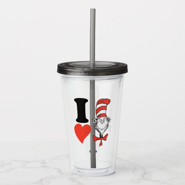 Jag älskar Cat in the Hat Take Away Mugg (Framsida)