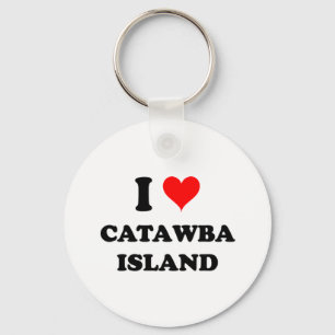 Jag älskar Catawbaön Nyckelring