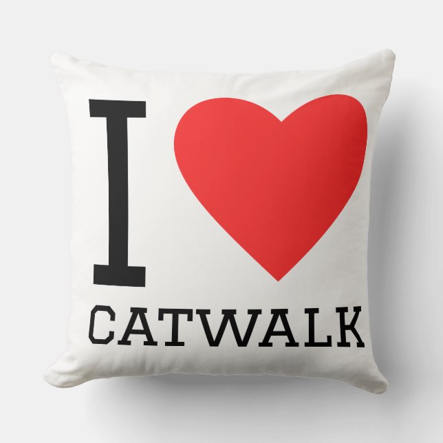 Jag älskar catwalk  kudde (Framsida)