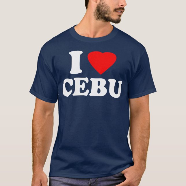 Jag älskar Cebu T Shirt (Framsida)
