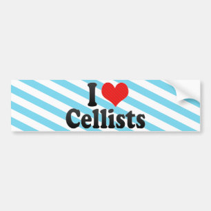 Jag älskar Cellists Bildekal