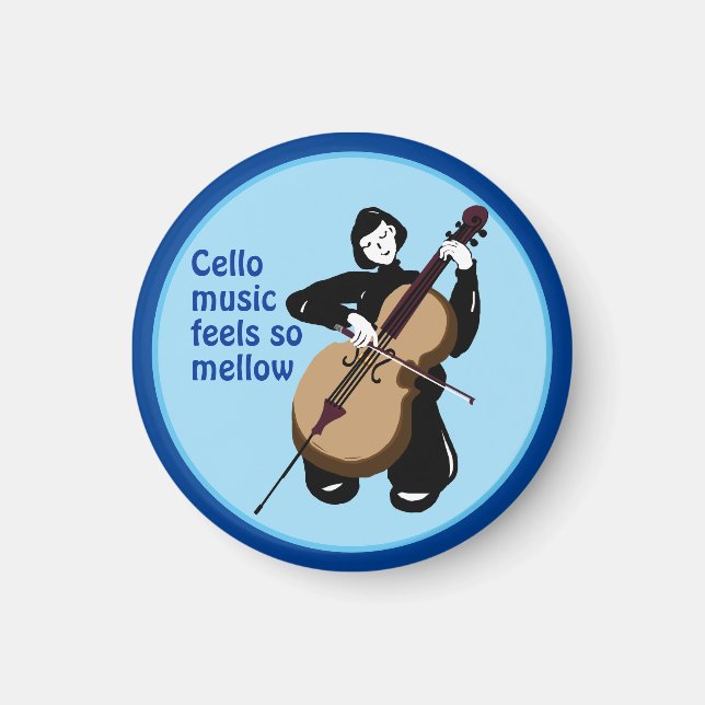 jag älskar cellomusik magnet (Framsidan)