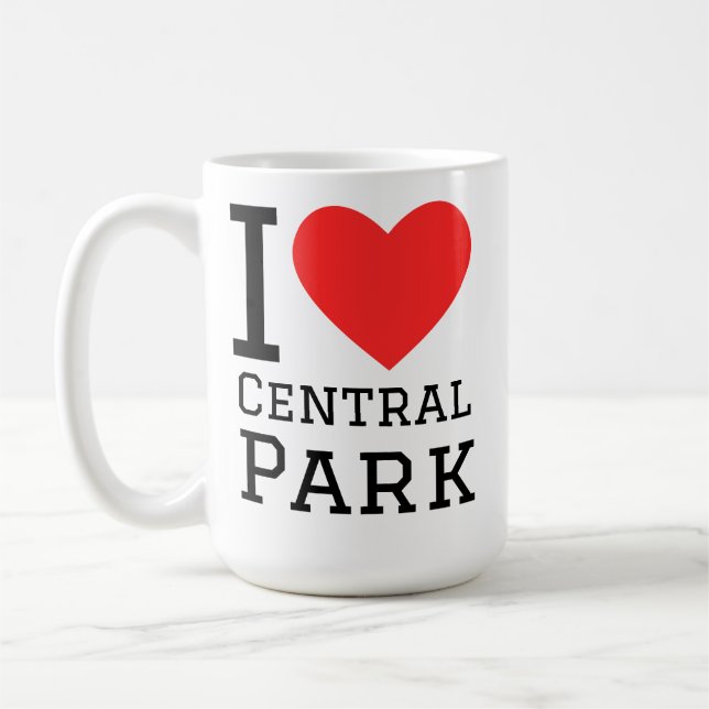 Jag älskar Central Park  Kaffemugg (Vänster)