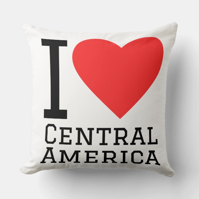 Jag älskar Centralamerika  Kudde (Framsida)