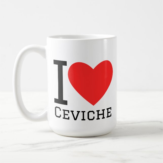 Jag älskar ceviche kaffemugg (Vänster)