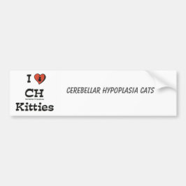 Jag älskar CH-kattungebildekalet Bildekal
