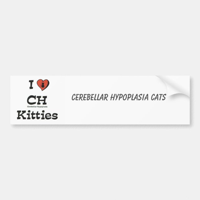 Jag älskar CH-kattungebildekalet Bildekal (Framsidan)