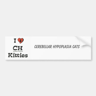 Jag älskar CH-kattungebildekalet Bildekal