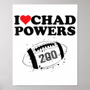 Jag älskar Chad Powers 200 Amerikansk Fotboll Unde Poster