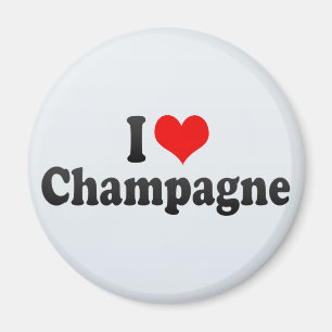 Jag älskar champagne magnet