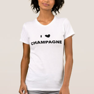 Jag älskar champagne t-shirt