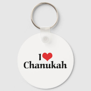Jag älskar Chanukah-nyckelring Nyckelring