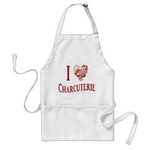 Jag älskar charkuteri förkläde