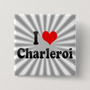 Jag älskar Charleroi, Belgien Knapp