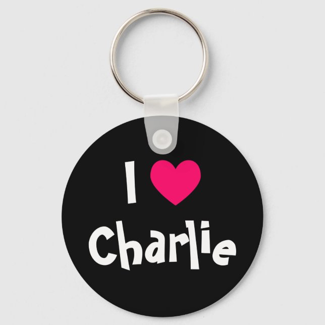 Jag älskar Charlie Nyckelring (Framsida)