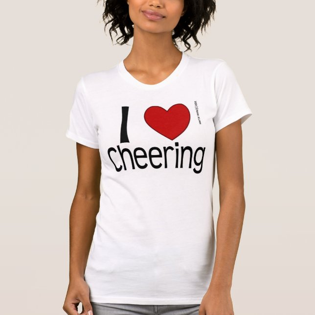 Jag älskar Cheering Shirt T Shirt (Framsida)