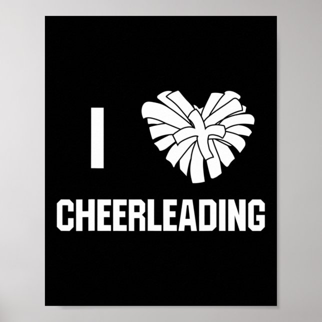 Jag älskar Cheerleading Cheer-tränare  Poster (Framsidan)