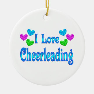 Jag älskar Cheerleading Julgransprydnad Keramik