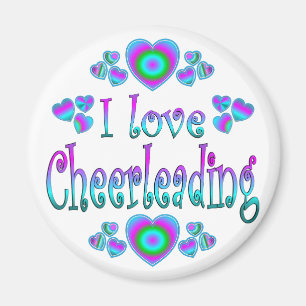 Jag älskar Cheerleading Magnet