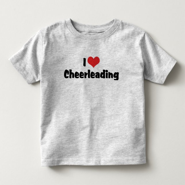 Jag älskar Cheerleading Tee Shirt (Framsida)