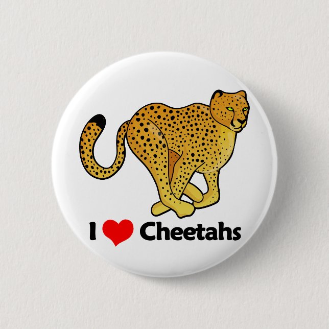 Jag älskar Cheetahs Knapp (Framsida)