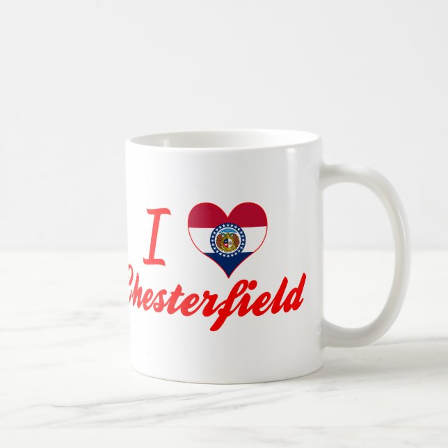 Jag älskar Chesterfield, Missouri Kaffemugg (Höger)